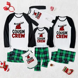 Matching Family Christmas Cousin Crew Pajamas Buffalo Plaid