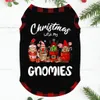 Cute Gnomies Matching Christmas Pajamas With Dog
