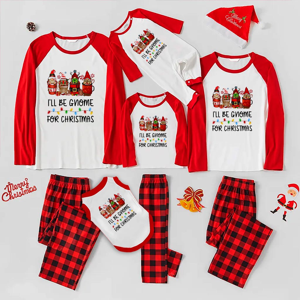 Warm Christmas Pajamas For Family I'll Be Gnome - variant image 1