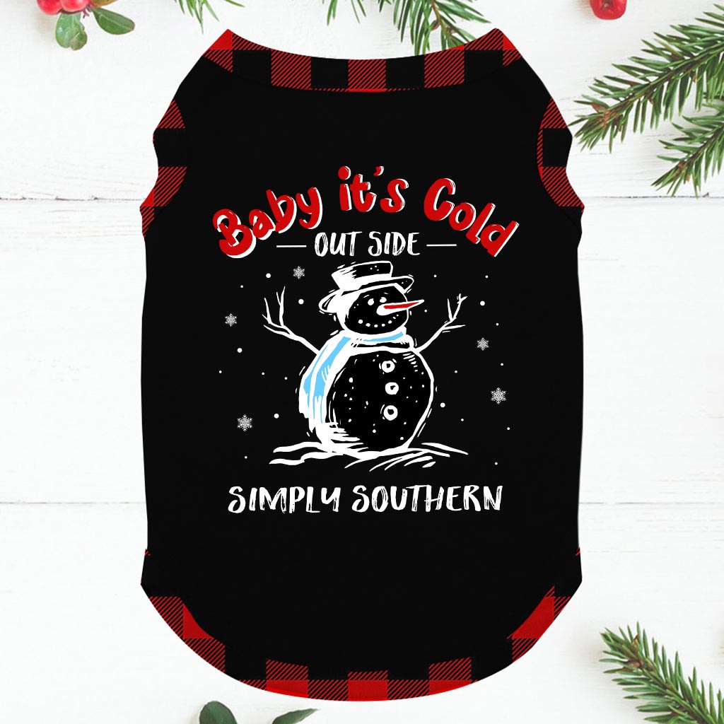Cold Snowman Christmas Top And Bottom Pajamas