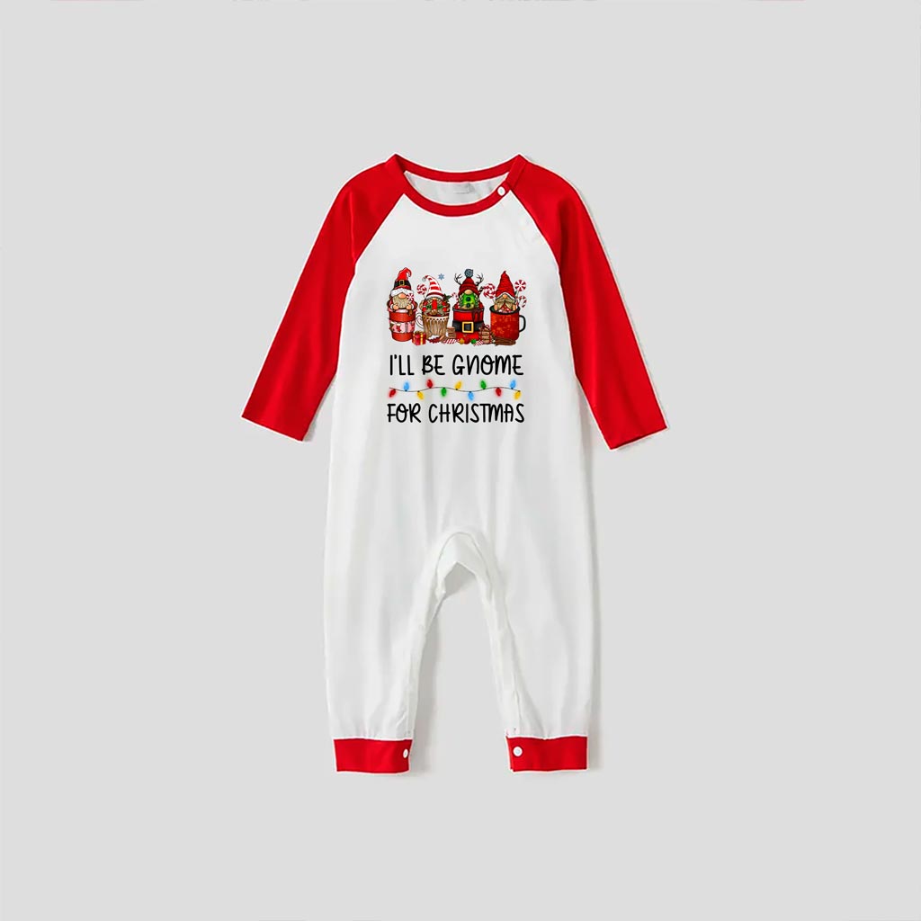 Warm Christmas Pajamas For Family I'll Be Gnome