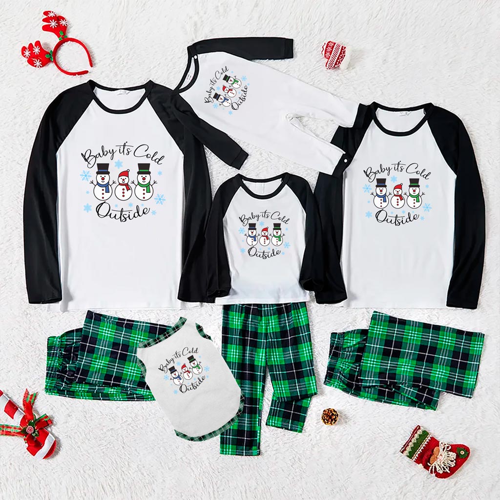 Snowman Festive Matching Family Christmas Pajamas