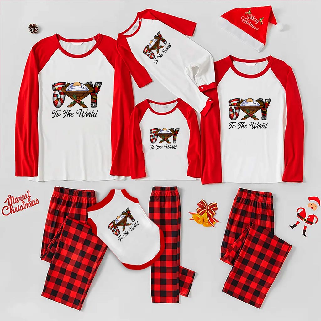 Family Holiday Pajamas Joy To The World