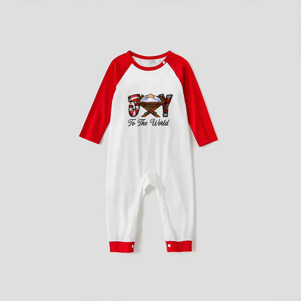 Family Holiday Pajamas Joy To The World