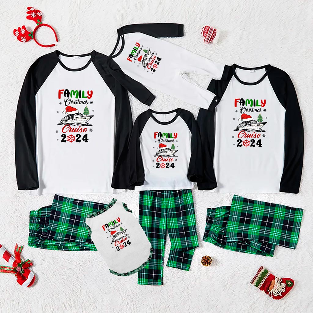 Family Holiday Pajamas Funny Vacation Cruise 2024