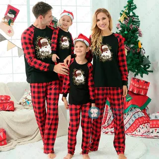 Merry Christmas Black Santa Family Pajamas For Kids And Adults
