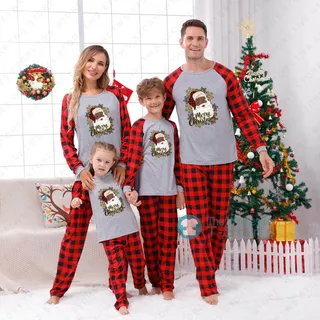 Best Funny Merry Christmas Black Santa Claus Pajamas For Adults