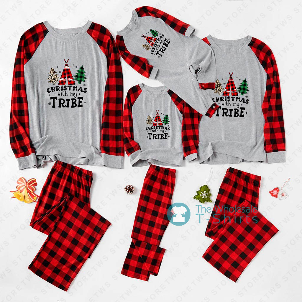 Christmas Pajamas For Families Print My Tribe - variant image 1