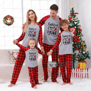 Adorable My Tribes Family Christmas PJs For The Family