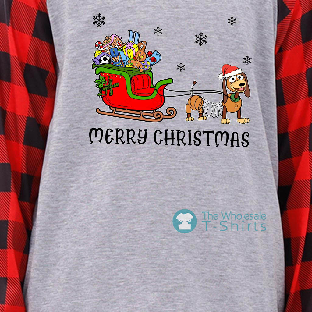 Cute Dachshund Christmas Pajamas Family Plaid