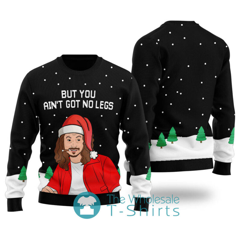 Dan Forrest Gump Ugly Christmas Sweater Black
