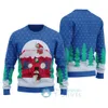 Funny Naughty Santa Snowman Ugly Sweaters Royal - variant image 1