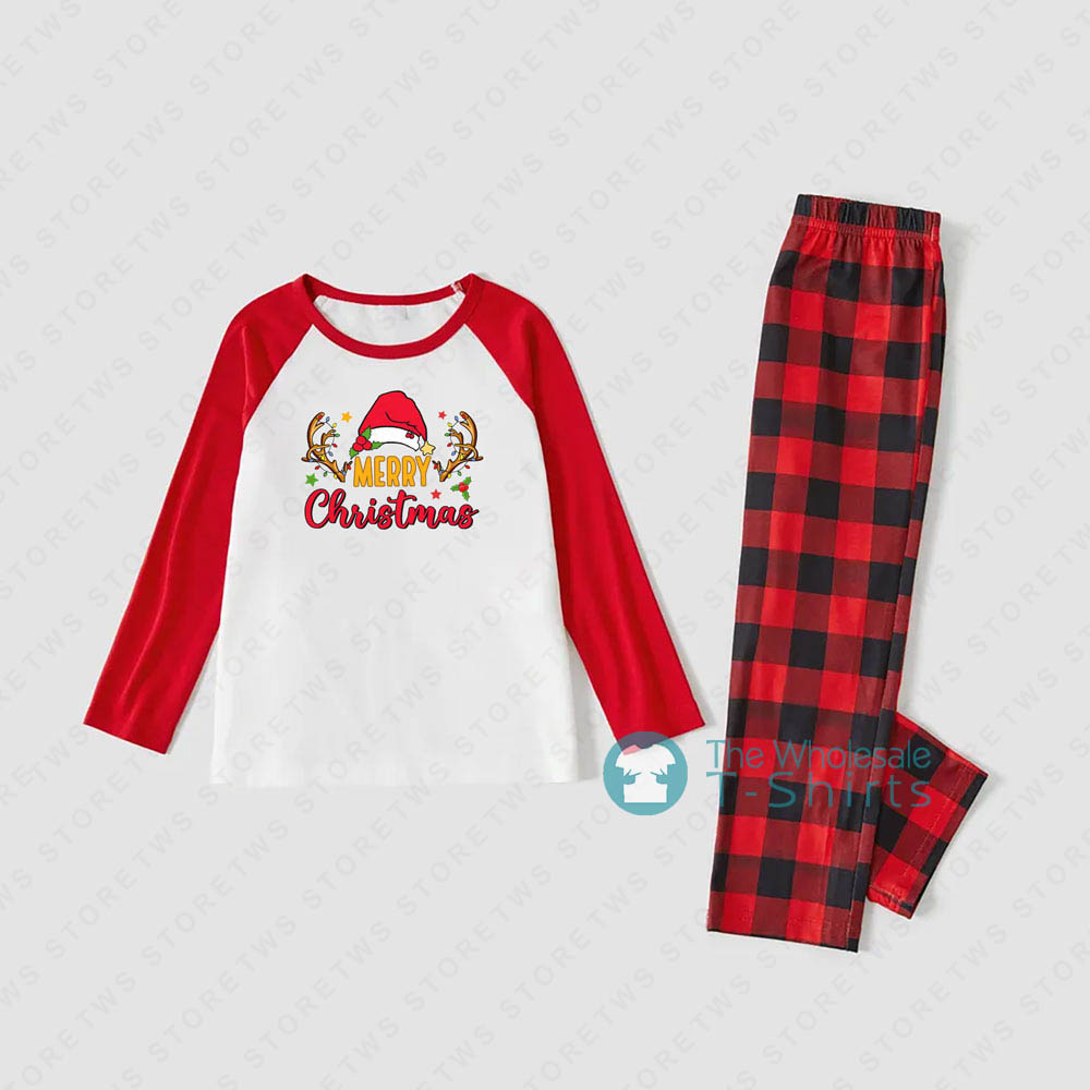 Cute Santa Hat Merry Xmas Christmas PJs Family