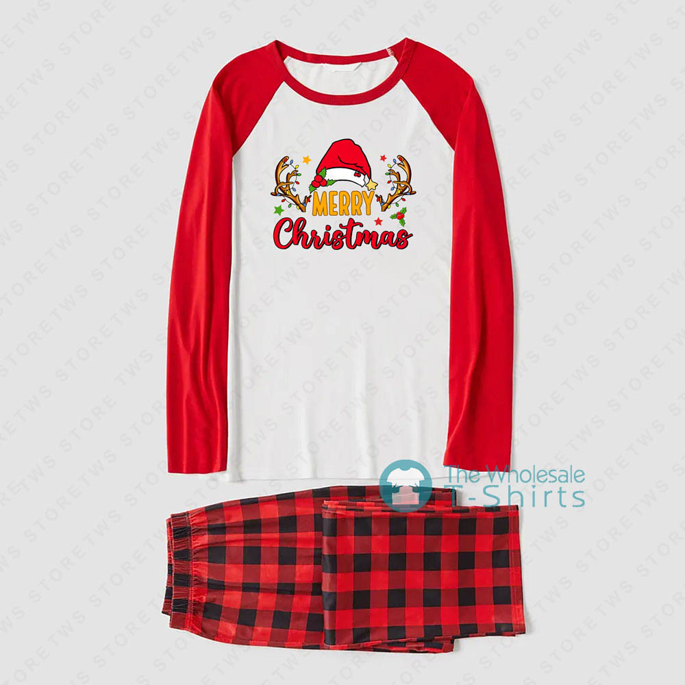 Cute Santa Hat Merry Xmas Christmas PJs Family