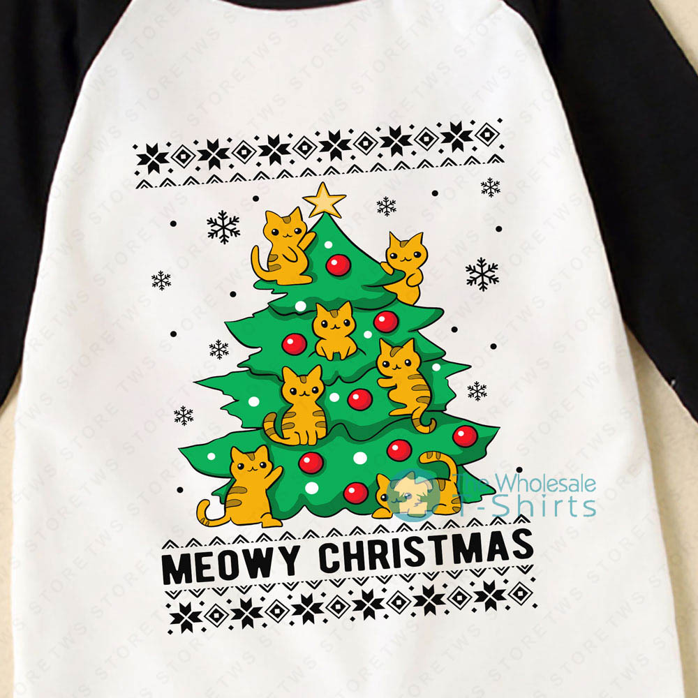 Meowy Christmas Family Holiday Pajamas