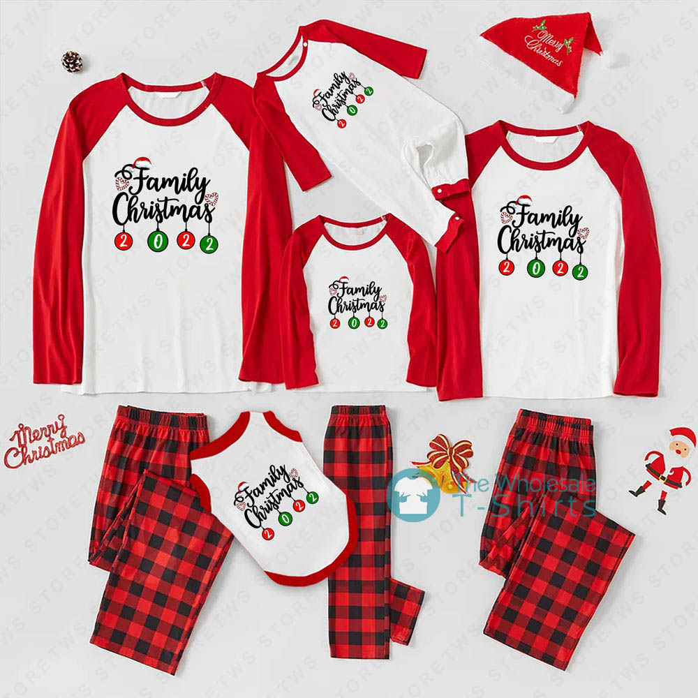 Custom Year Family Christmas Matching Pajamas Sets