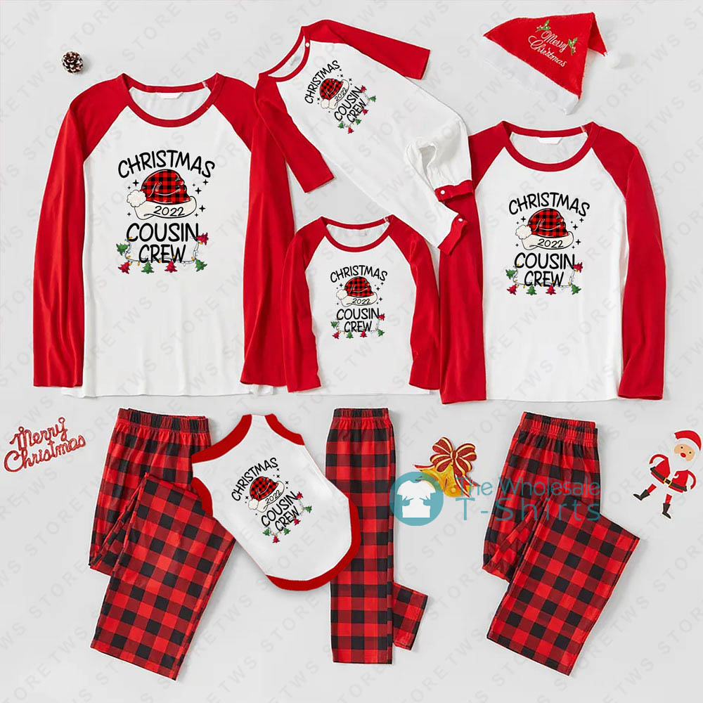 Christmas 2022 Cousin Crew Matching Family Christmas Pajamas