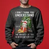 Men's Funny Science Isaac Newton Ugly Christmas Sweater