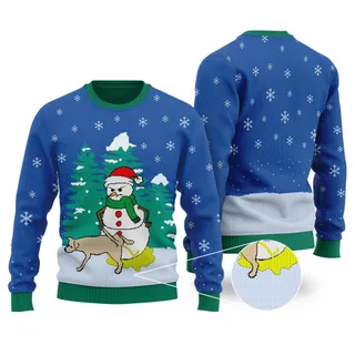 Best Snowman Ugly Christmas Sweaters Royal