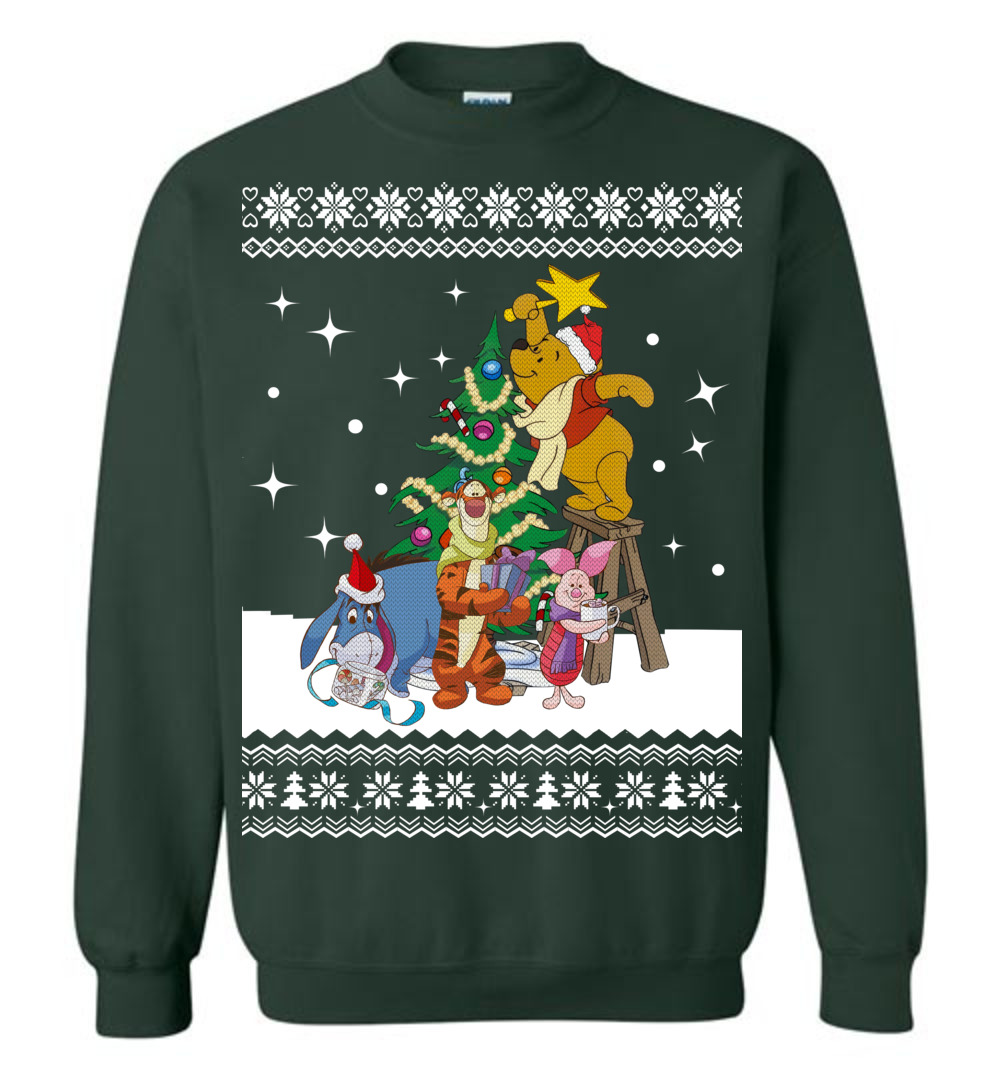 Men's Winnie The Pooh Ugly Christmas Sweater