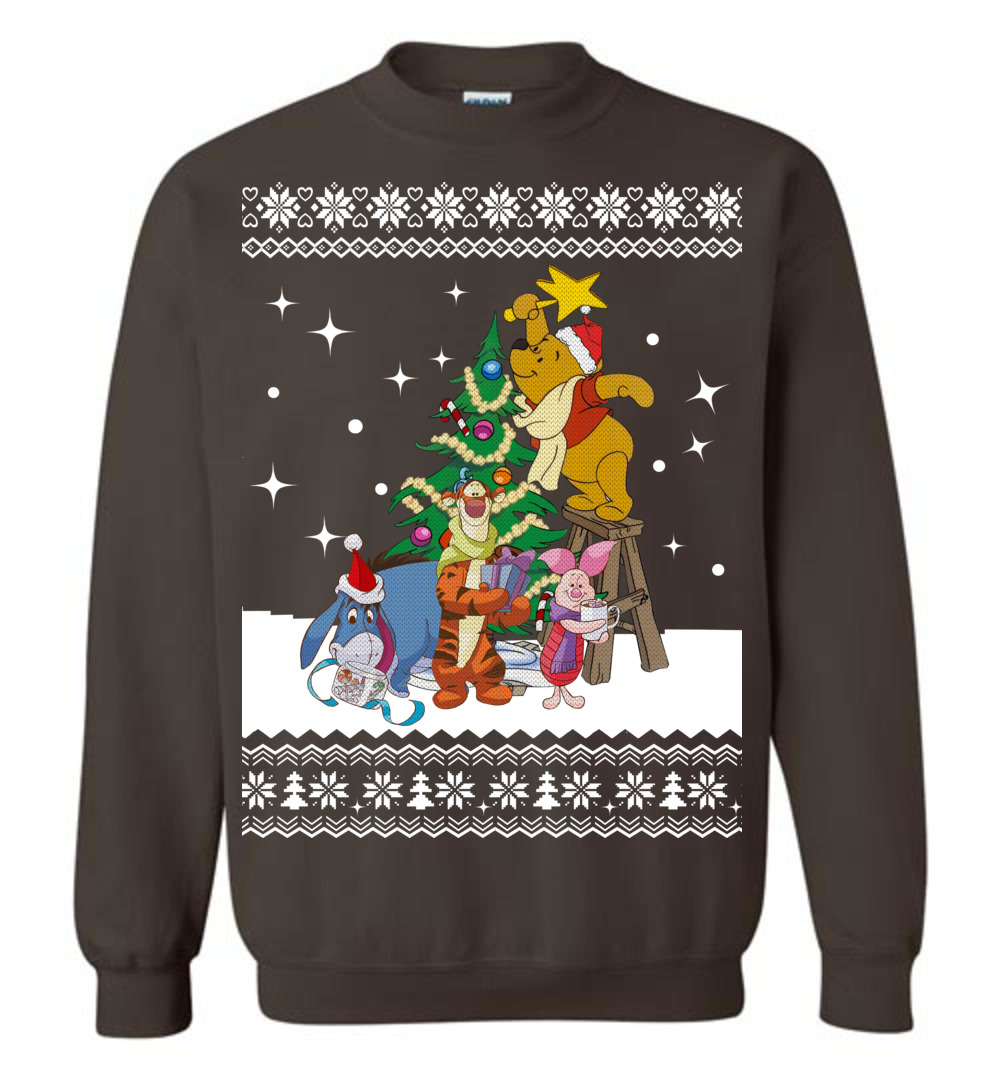 Men's Winnie The Pooh Ugly Christmas Sweater