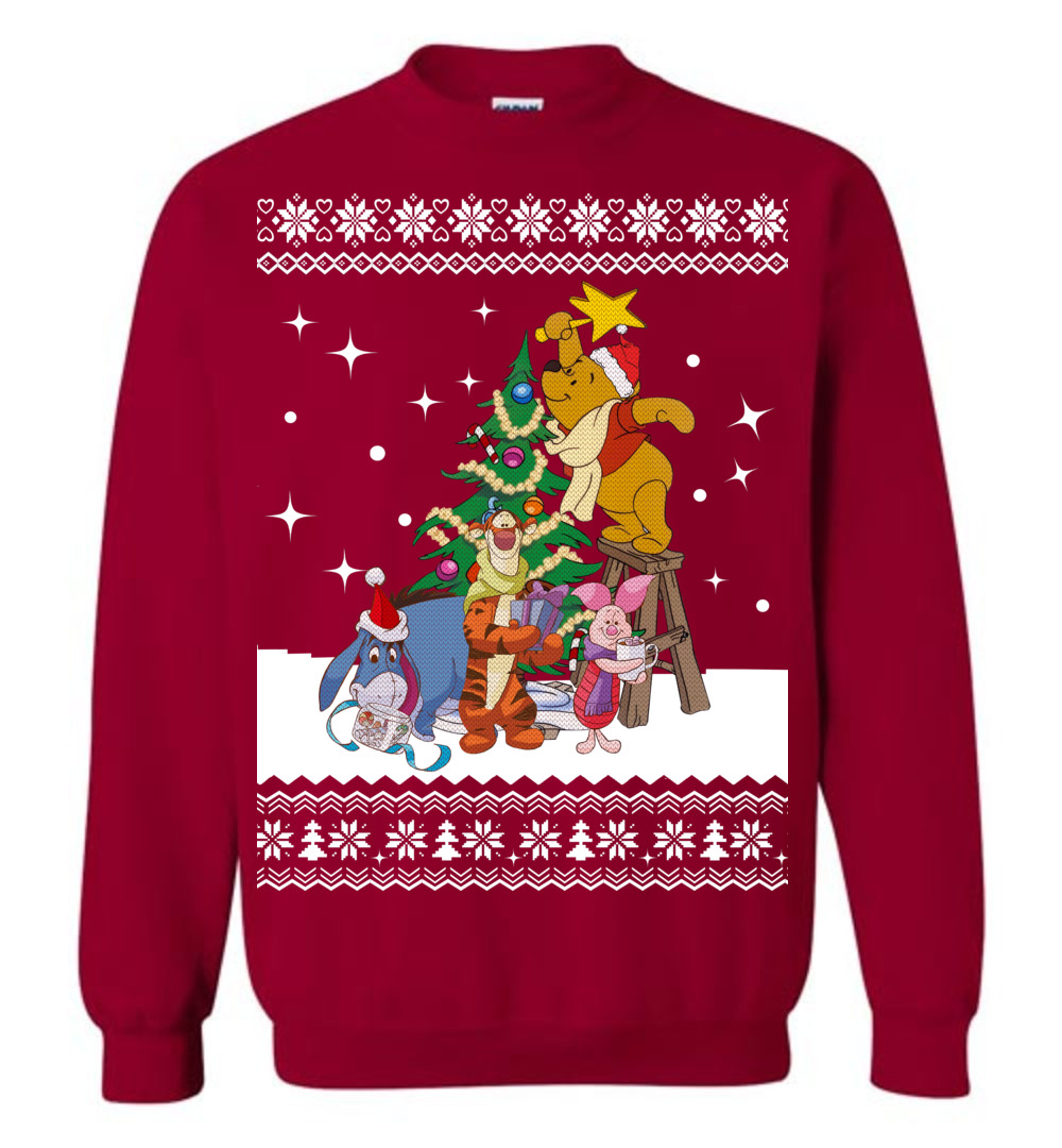Men's Winnie The Pooh Ugly Christmas Sweater