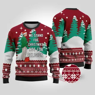 Incendies Cardinal Red Ugly Christmas Sweater