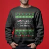 Most Likely To Deck The Halls Men's Ugly Christmas Sweaters