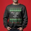 Most Likely To Spike The Eggnog Men's Ugly Christmas Sweaters