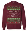 Most Likely To Spike The Eggnog Men's Ugly Christmas Sweaters
