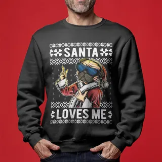 Men's Bulldog Ugly Christmas Sweater