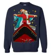 Men's Jesus And Santa Titanic Ugly Christmas Sweater