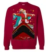 Men's Jesus And Santa Titanic Ugly Christmas Sweater