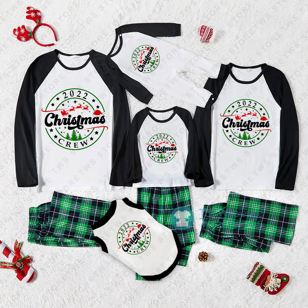 Christmas Crew 2022 Matching Dog And Owner Pajamas