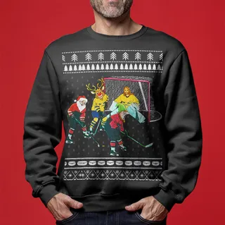 Men's Hockey Ugly Christmas Sweater