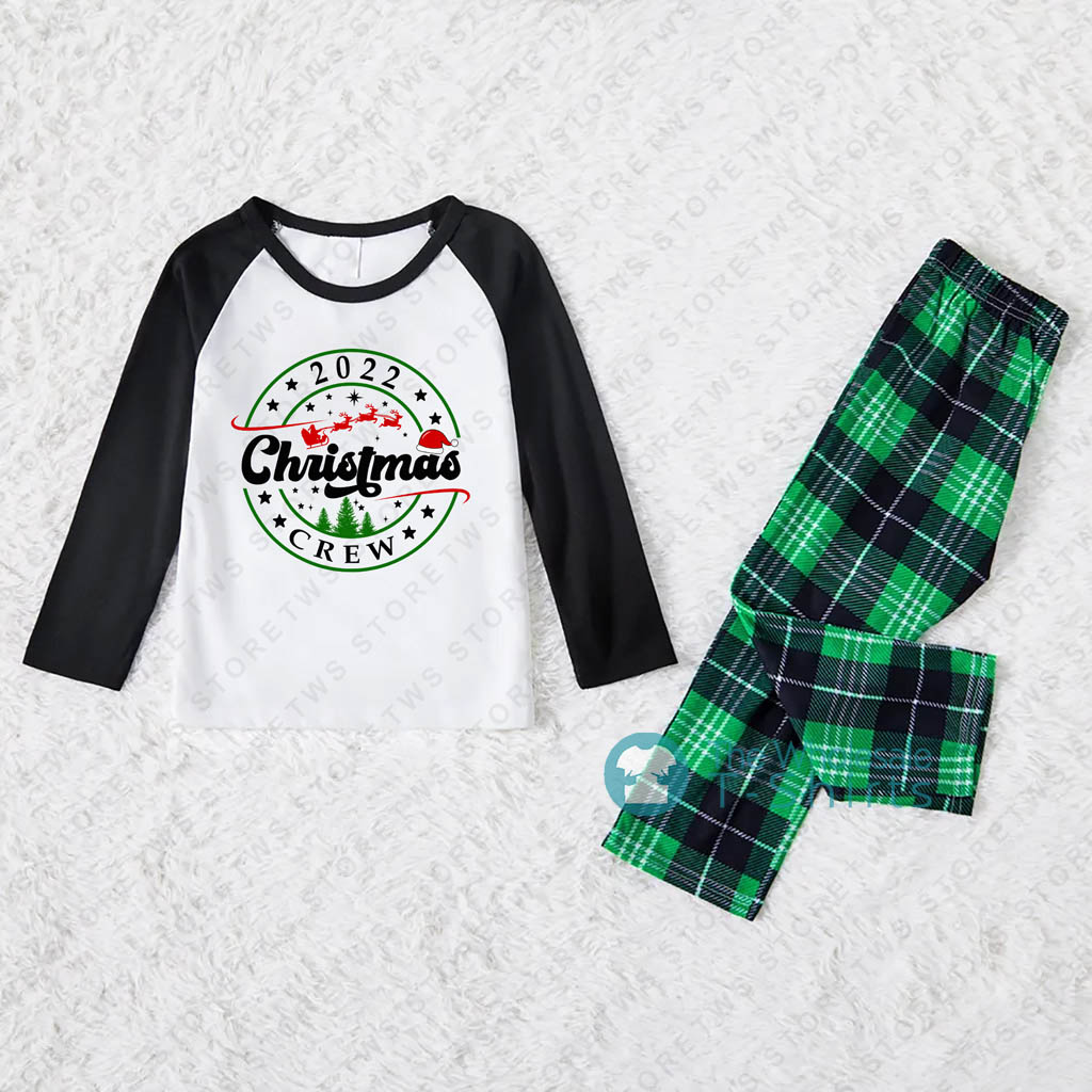 Christmas Crew Matching Dog And Owner Pajamas With Year