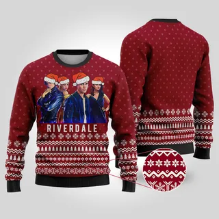 Riverdale Christmas Sweater Cardinal Red