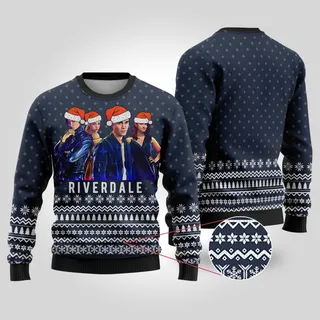 Riverdale Christmas Sweater Navy
