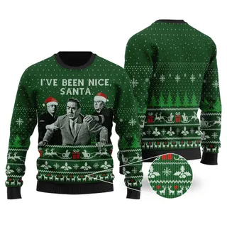 Witness For The Prosecution Ugly Christmas Sweater Forest Green
