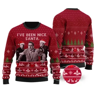 Witness For The Prosecution Ugly Christmas Sweater Cardinal Red