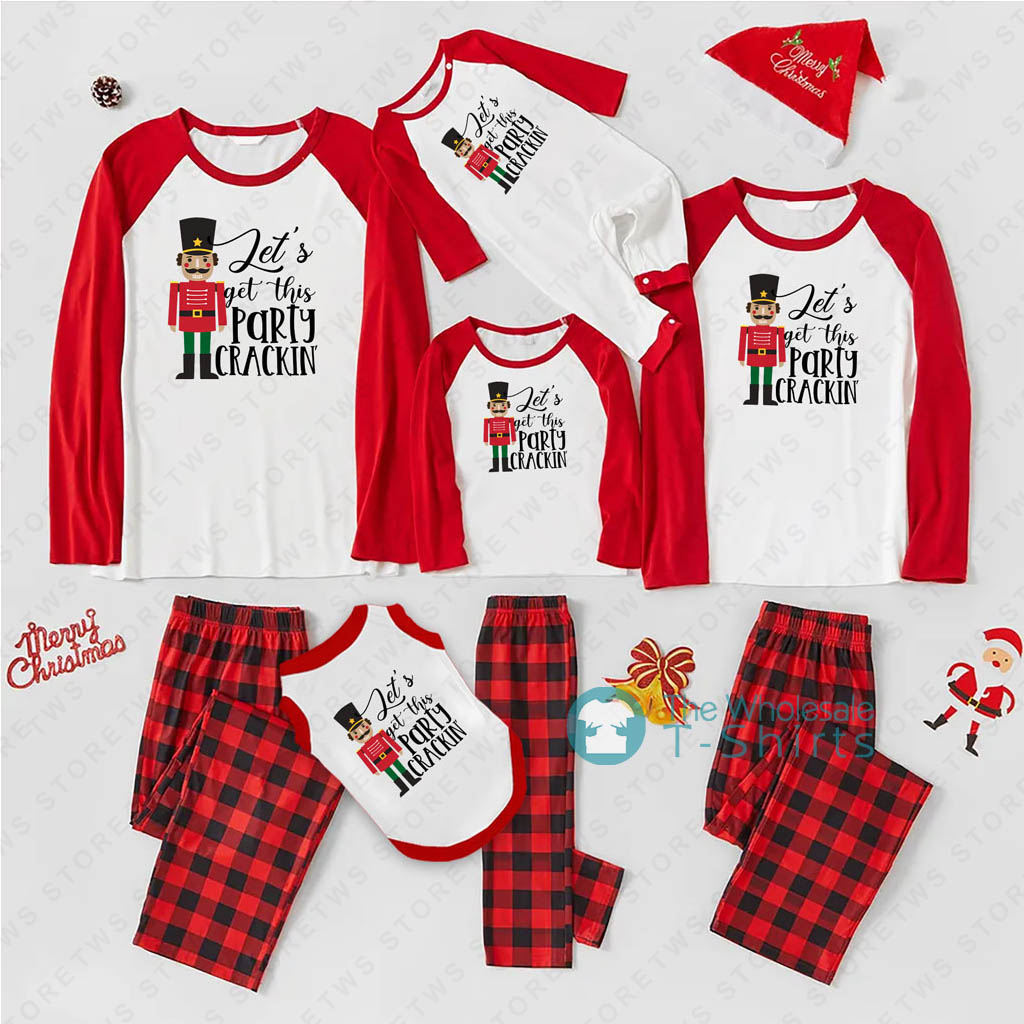 Cute Christmas Pajamas Lets Get This Party Crackin