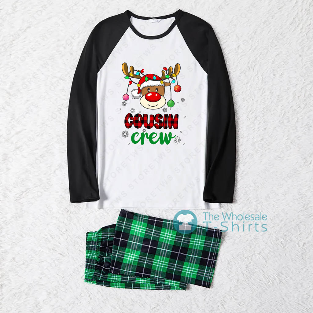 Reindeer Cousin Crew Family Christmas Pajamas Sets