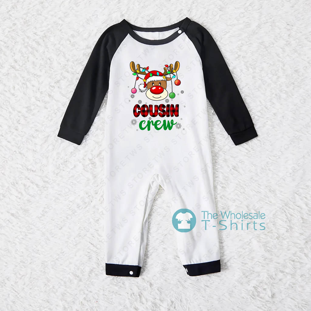 Reindeer Cousin Crew Family Christmas Pajamas Sets