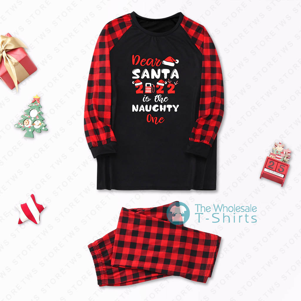 The Naughty One Matching Holiday Pajamas For Christmas 2022