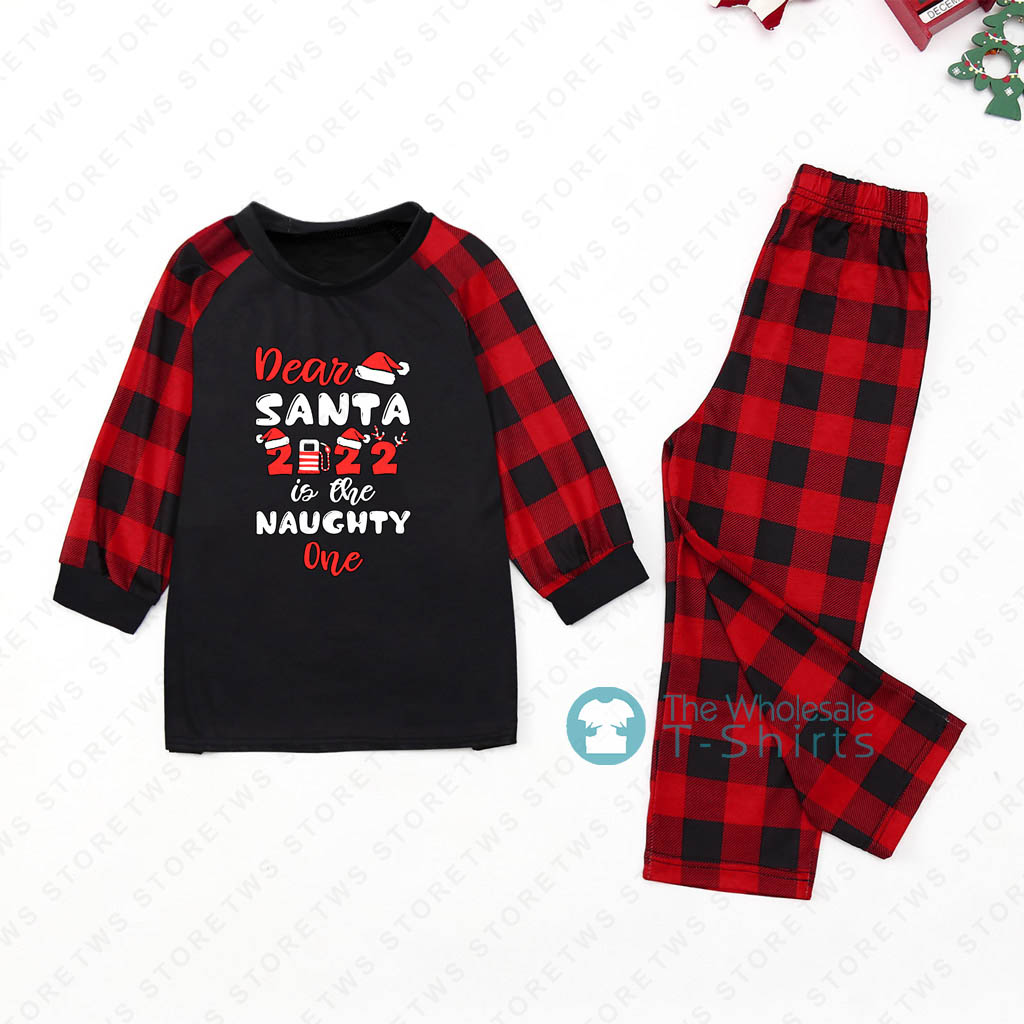 The Naughty One Matching Holiday Pajamas For Christmas 2022