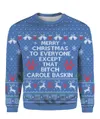 Bitch Calore Baskin Christmas Sweater Royal - variant image 1