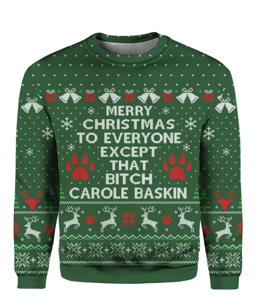 Bitch Calore Baskin Christmas Sweater Green - variant image 1
