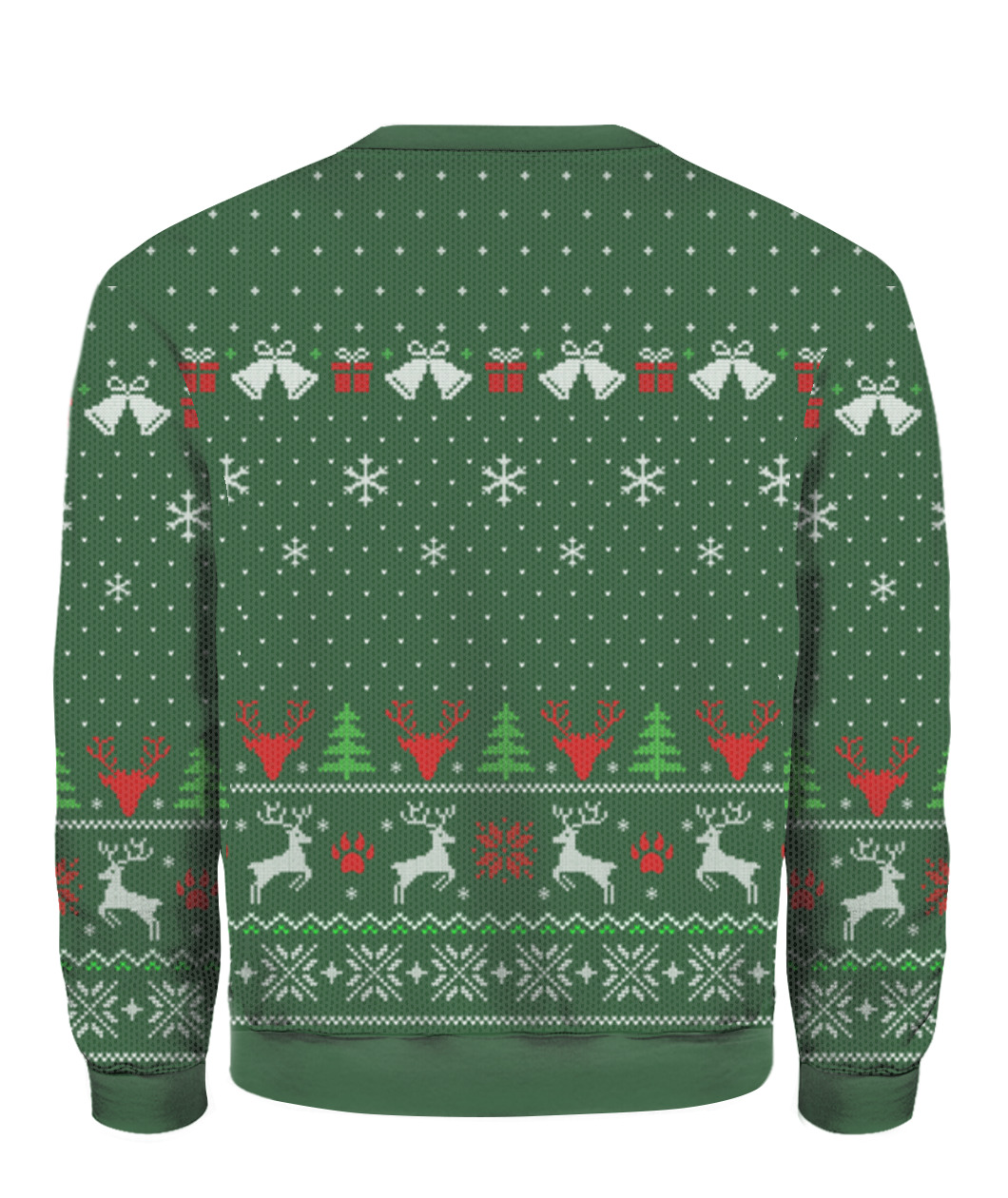 Bitch Calore Baskin Christmas Sweater Green