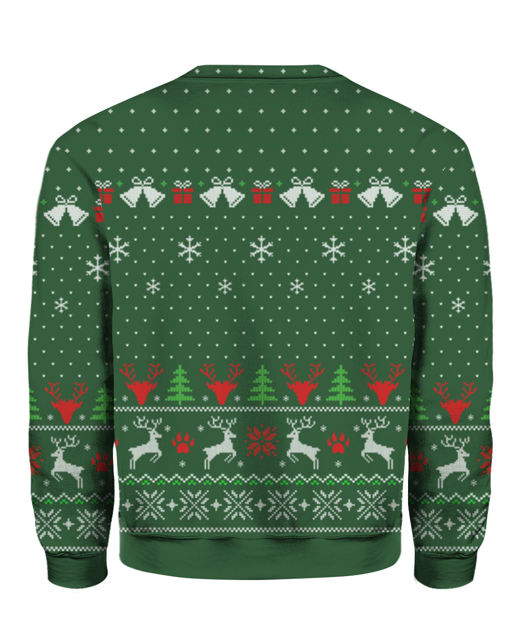 Bitch Calore Baskin Christmas Sweater Green
