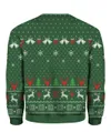 Bitch Calore Baskin Christmas Sweater Green